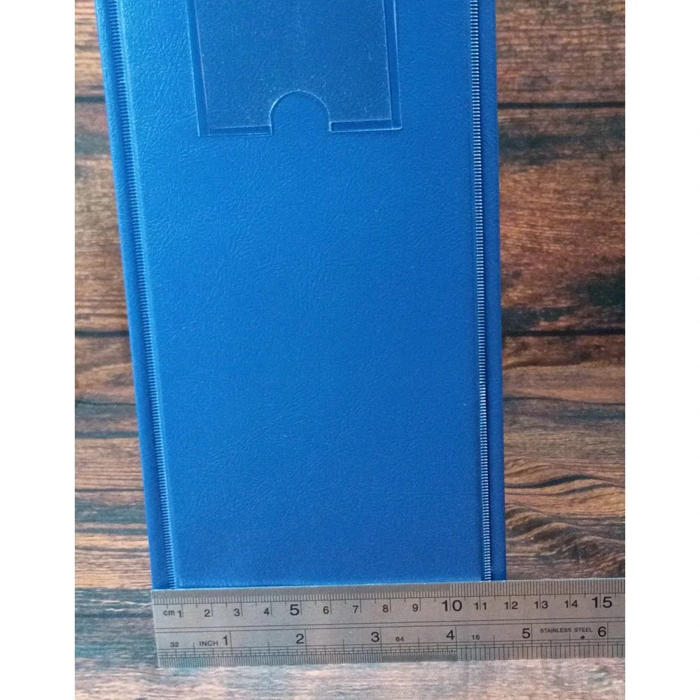 Wilson Jones 4 Inch 3 Ring Binder Blue Round Ring Vinyl Office Storage